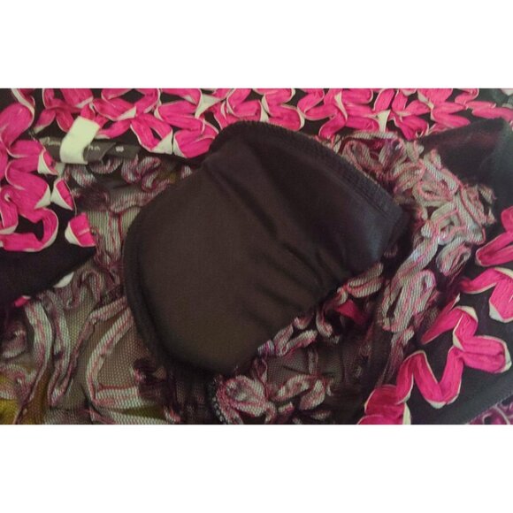 Vintage Damee, Inc. Women's Small Jacket Pink Sheer Ribbon Artsy Embroidered - Picture 8 of 13